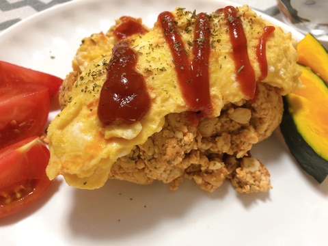 ダイエットに!ソイライスでオムライス♪